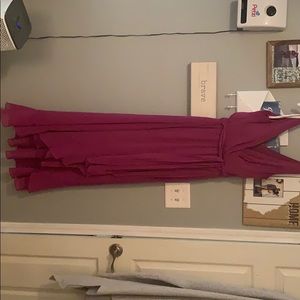 David’s Bridal -Raspberry Bridesmaid Dress